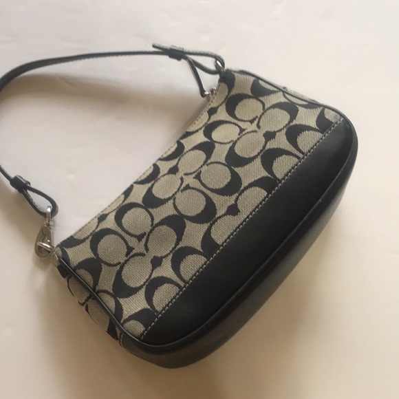 Vintage Y2k Coach Demi Mini Bag Baguette Small Purse 90‘s 2000‘s Black Gray Cute - Picture 9 of 16